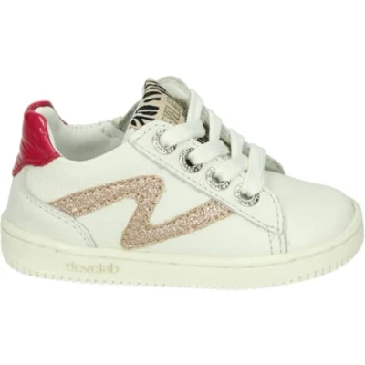 Afbeelding van Develab 44390 Lage schoenen Kleur: Wit/beige Maat: 21