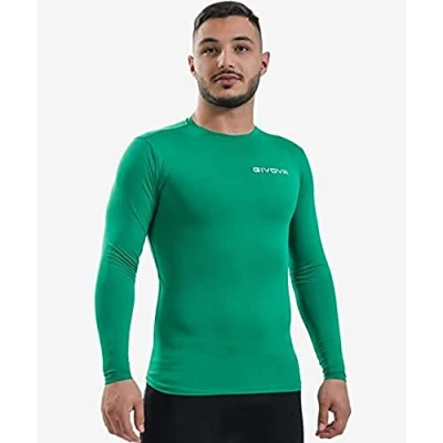 Afbeelding van Givova, corpus 3 elastische mouwen onderhemd m/l, groen, M