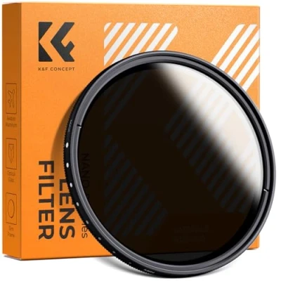 Afbeelding van K&amp;F Concept B serie 49mm ND filter variabel ND2 ND400 (1 9 stop) Slim Neutraal grijsfilter