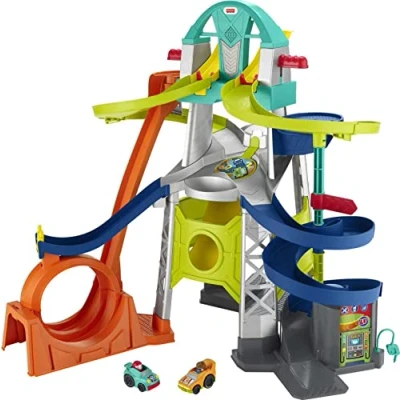 Afbeelding van Fisher Price Little People Launch And Loop Racebaan + Licht En Geluid