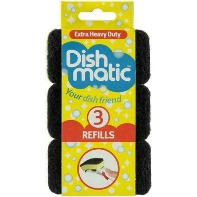 Afbeelding van Dishmatic Borstelgreep, Extra Heavy Duty Navulling, 3PK