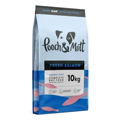 Afbeelding van Pooch &amp; Mutt Verse zalm, volledig droog voer voor honden (graanvrij), 10 kg