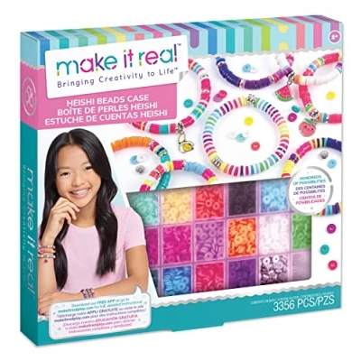 Afbeelding van Make it real Heishi Bead Kit Square Box 1741