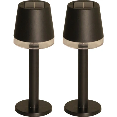 Afbeelding van Tafellamp Luxform Solar Cala d&#039;Or Black 1 Lumen (Set van 2)