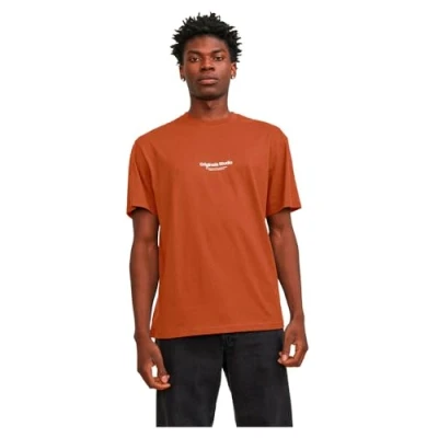Afbeelding van Jack &amp; Jones Jorvesterbro TEE Tshirt basic, Heren, Maat: Medium, Brown