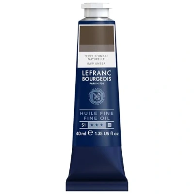 Afbeelding van Lefranc Bourgeois 301797 Fijne olieverf van uitstekende kwaliteit, lichtecht met een gelijkmatige consistentie, tube 40 ml, ideaal voor spieraammen, canvas, schilderbord Omber natuur