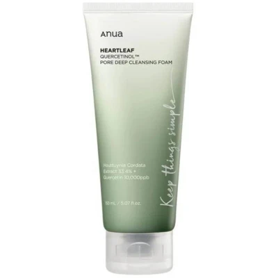 Afbeelding van Anua HEARTLEAF QUERCETINOL PORE DEEP CLEANSING FOAM 150ml