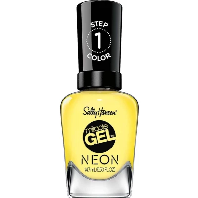 Afbeelding van Sally Hansen Miracle Gel Neon Nagellak 884 Lemon Drop Pop