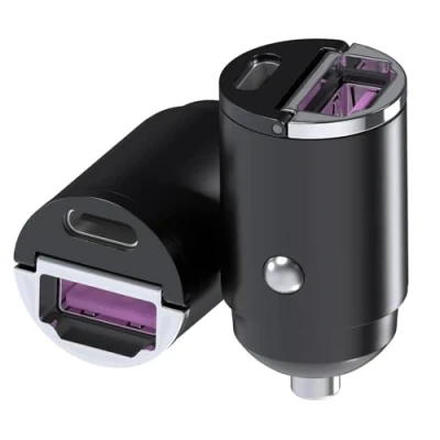 Afbeelding van MMOBIEL USB C Auto Oplader Adapter [2 Stuks] 45W Sigarettenaansteker Lader Snellader Ultra Compacte Telefoonoplader Dubbele voor iPhone 16 15 14 Pro Max, Samsung S24 S23 S22