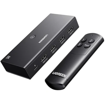 Afbeelding van UGREEN HDMI Switch 3 in 1 Out 4K@60Hz, Splitter met afstandsbediening Ondersteunt HDR10+ CEC HDCP2.2 Compatibel PS5/4/3 Xbox Roku TV Fire Stick Blu Ray Speler