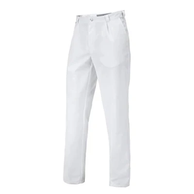 Afbeelding van BP Med Trousers 1359 558 21 herenbroek plooien 65% polyester, 35% katoen normale pasvorm maat: 52n kleur: wit