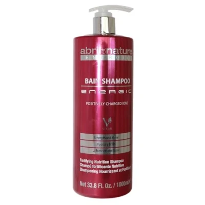 Afbeelding van abril et nature Energic Professionele Shampoo Haar met Voedingsbehoefte Voorkomt Frizz en Verwijdert Statische Elektriciteit Hydrateert Herstelt Positieve Ionen Lading 1000 ml
