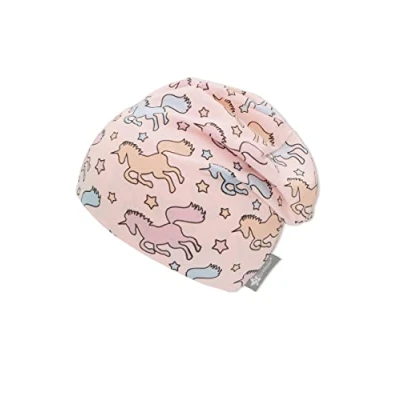 Afbeelding van Sterntaler Meisjes eenhoorn beanie muts, roze, 53