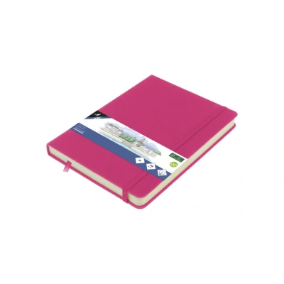 Afbeelding van Kangaro schetsboek A5 hot pink met elastiek en lint K 861290