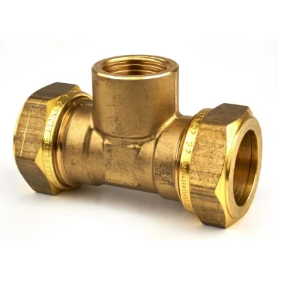 Afbeelding van Kuterlite knelkoppeling Ø15x1/2&quot;x15 T stuk. Artikelnr: 089333.2
