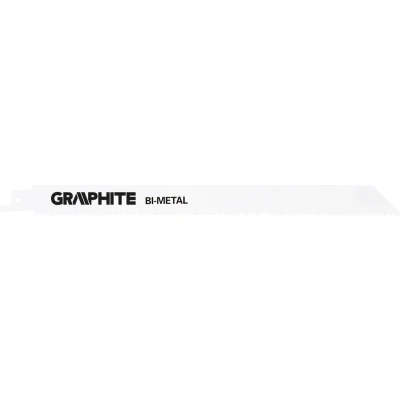 Afbeelding van graphite reciprozagen 250mm voor hout 10tp 2 stuks 57h947