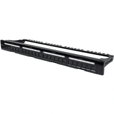 Afbeelding van Intellinet 720427 24 poorten Netwerkpatchpaneel 483 mm (19) Zonder connectoren 1 HE Zwart