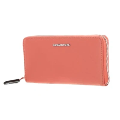 Afbeelding van MANDARINA DUCK Portemonnee Hunter Zip Around Wallet Peach Koraalrood