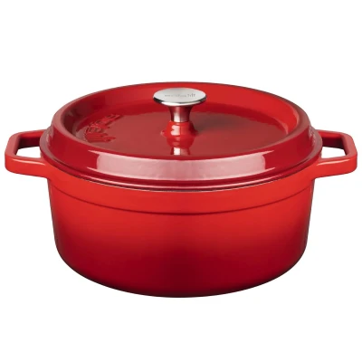 Afbeelding van Braadpan Sola Gietijzer 24 cm Rood