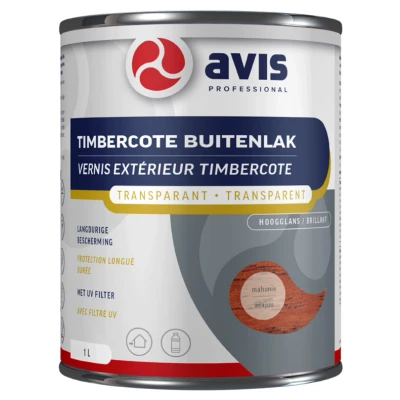 Afbeelding van Avis Timbercote Mahonie Hoogglans 1 liter Blanke lak &amp; Beits