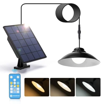Afbeelding van Aigostar Zonnelampen 50W outdoor solar light met afstandsbediening IP65, wandlampen instelbare kleurtemperatuur 3000K/4000K/6500K 3M kabel