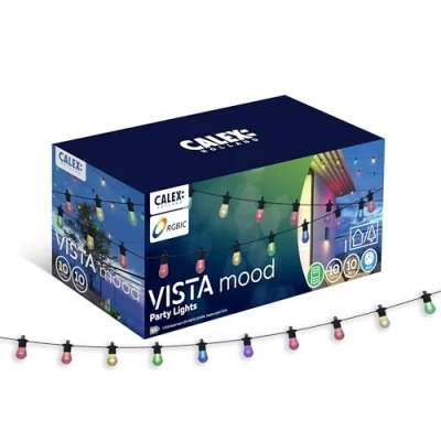 Afbeelding van Calex Vibey Lichtsnoer 10 meter Koppelbaar Lampen RGBIC+CCT Binnen/Buiten