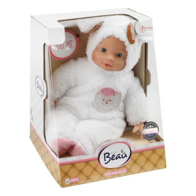 Afbeelding van Beau Baby Babypop in Dierenpakje Schaap