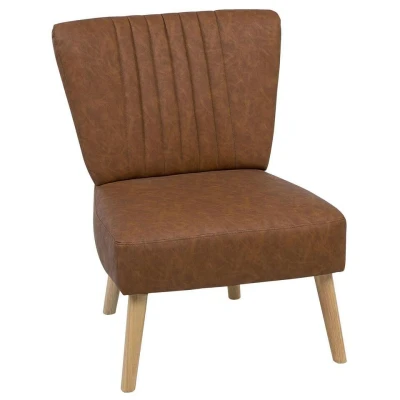 Afbeelding van VAASA Fauteuil Bruin Kunstleer