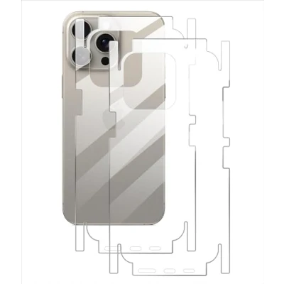 Afbeelding van GIOPUEY 2 stuks rugbeschermers, compatibel met iPhone 15 Plus, Plus rugbeschermfolie, zachte TPU, dun, hoge transparantie, beschermende rand transparant