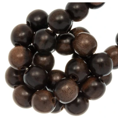 Afbeelding van Houten Kralen (6 mm) Ebony (70 stuks)