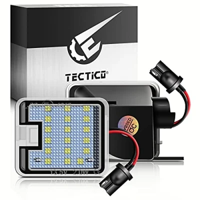 Afbeelding van TECTICO LED Onder Zijspiegel Instapverlichting 6000K Xenon Wit SMD Canbus Compatibel met C Max Focus Kuga Escape Mondeo, 2 Lampen