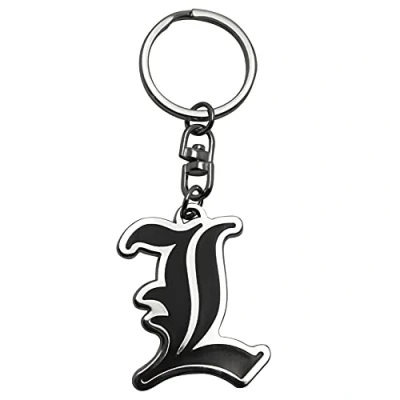 Afbeelding van ABYstyle Death Note L symbool metalen sleutelhanger