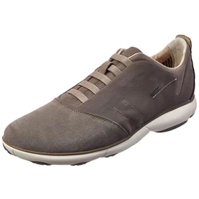 Afbeelding van Geox Sneakers laag, Heren, Maat: 47, Dove grey Leer en textiel