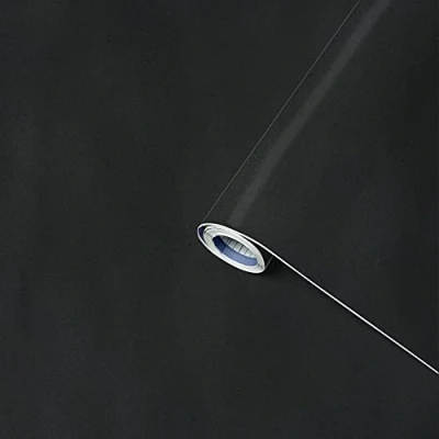Afbeelding van Venilia 53190 Plakfolie, fluweel, decoratiefolie, meubelfolie, behang, zelfklevende folie, pvc, antraciet, 140 µm (dikte: 0,14 mm),