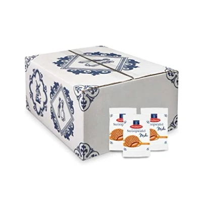 Afbeelding van Daelmans Midi Stroopwafels Doos 150 x 1 stuks (per stuk verpakt) 15 gram per koek