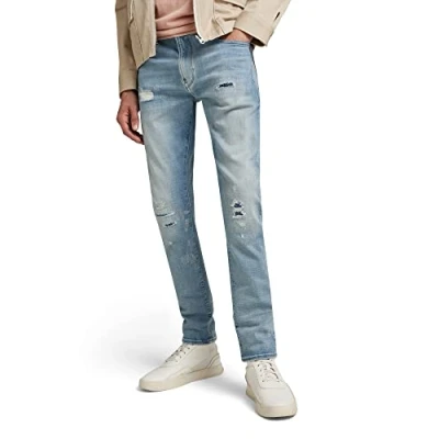 Afbeelding van G Star Raw heren Jeans Revend FWD Skinny Jeans, blauw (Sun Faded Denver Restored D20071 c051 g021), 31W / 32L