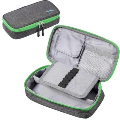 Afbeelding van SharkByte Potlood CASE Style 002, Grijs &amp; Groen, Tas Organizer