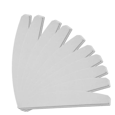 Afbeelding van INLAQ® Nagelvijlen Dubbelzijdig Set 10 Stuks, 100/180 Grit, Emery Board Duurzaam en veelzijdig voor natuurlijke verlengde nagels Perfect manicure pedicurebehandelingen Grijs
