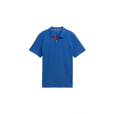 Afbeelding van TOM Tailor Basic POLO Poloshirt, Heren, Maat: Small, Advanced blue