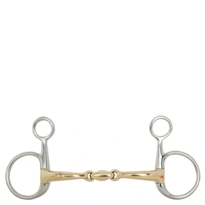 Afbeelding van BR Dubbel Gebroken Bauchertrens Soft Contact 12 mm Scharen 110 13,5 Zilver/goud Geel