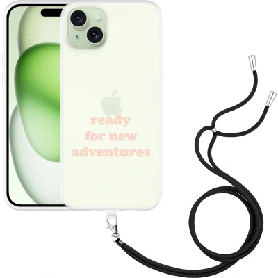 Afbeelding van Cazy Hoesje met koord geschikt voor iPhone 15 Plus New Adventures