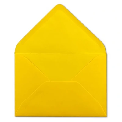 Afbeelding van 50 DIN C6 enveloppen zwart 11,4 x 16,2 cm 120 g/m² nat plakrand briefhoezen zonder venster voor uitnodigingen van uw glüxx agent