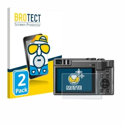 Afbeelding van BROTECT (2 Stuks) Antireflecterende Beschermfolie voor Panasonic Lumix DC TZ90 / TZ96 Anti Glare Screen Protector, Mat, Ontspiegelend