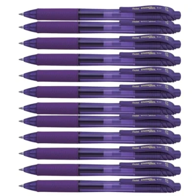 Afbeelding van Pentel BL107 V EnerGel Gel rollerball met drukmechanisme 0,7 mm, 12 stuks