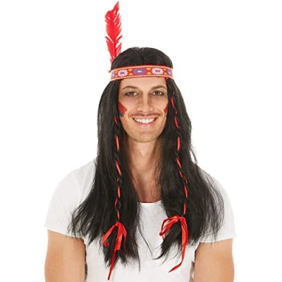 Afbeelding van dressforfun pruik indiaan verkleedkleding kostuum halloween verkleden feestkleding carnavalskleding carnaval feestkledij partykleding 300725