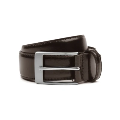 Afbeelding van Suitable Riem Donkerbruin Leer 023 maat 105 Heren Herenkleding Herenriem
