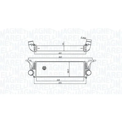 Afbeelding van Magneti Marelli Interkoeler 351319205500
