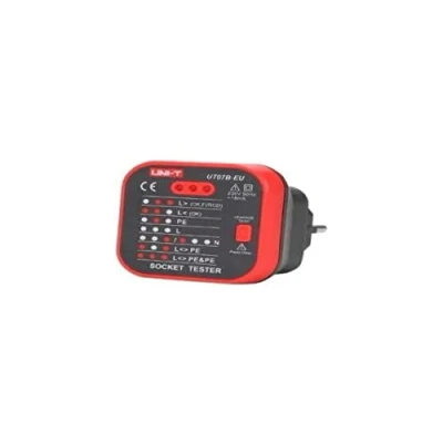 Afbeelding van UNI T UT07B EU Serie UT07 stekkertester met RCD voor stekker, 230 V, 50/60 Hz