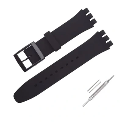 Afbeelding van OLXIYOC Horlogebandje voor Swatch, siliconen waterdicht horlogebandje, 17mm