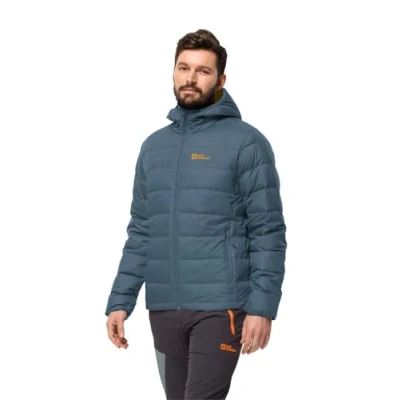 Afbeelding van Jack Wolfskin Heren Ather Down Hoody M Donsjack, Middernacht hemel, S